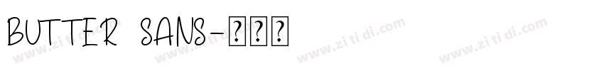 butter sans字体转换